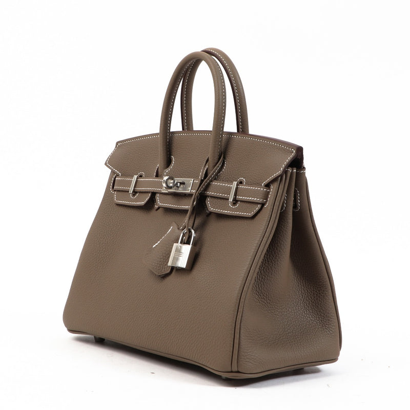 Hermès Birkin 25 Etoupe Togo Palladium Hardware