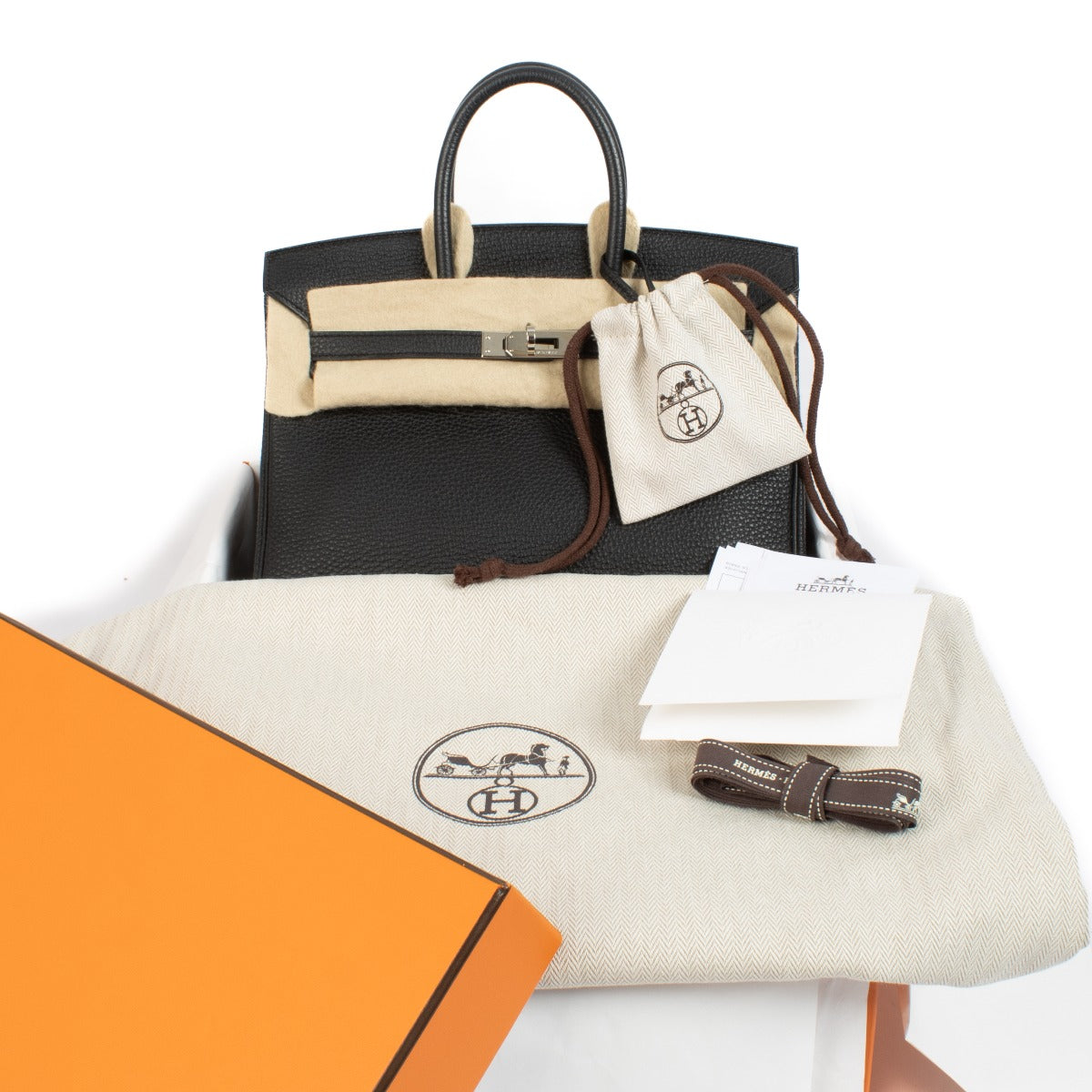 2016 Hermès Birkin 25 Black Togo PHW