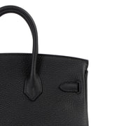 authentic second hand hermes birkin 25 togo black on www.labellov.com