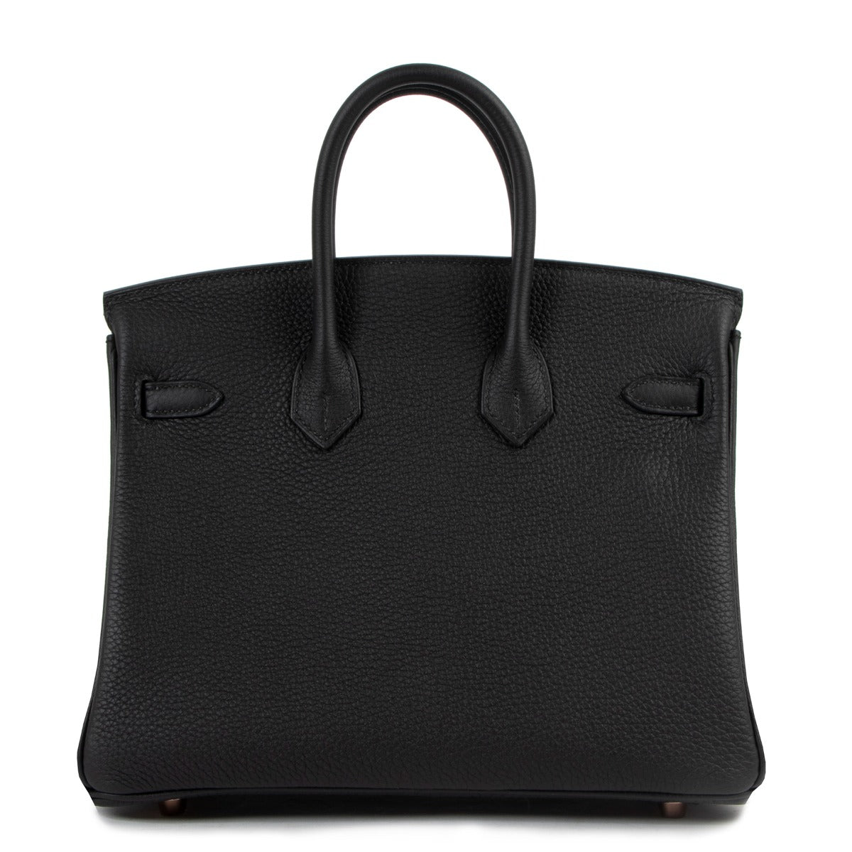 authentic second hand hermes birkin 25 togo black on www.labellov.com
