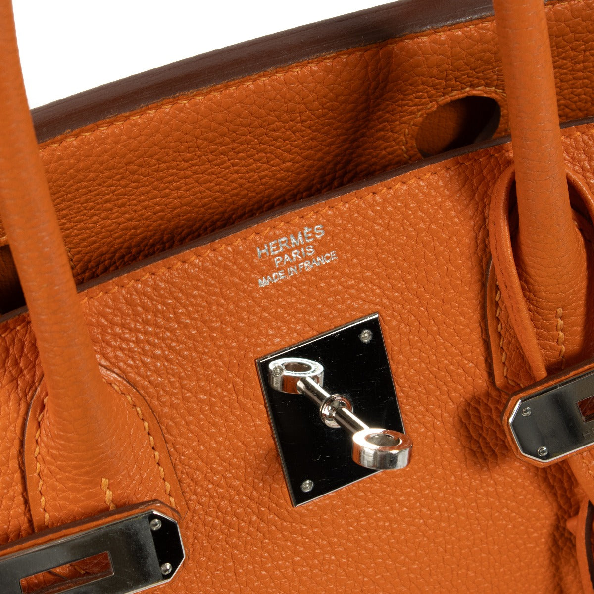 2012 Hermès Birkin 30 Orange Togo PHW
