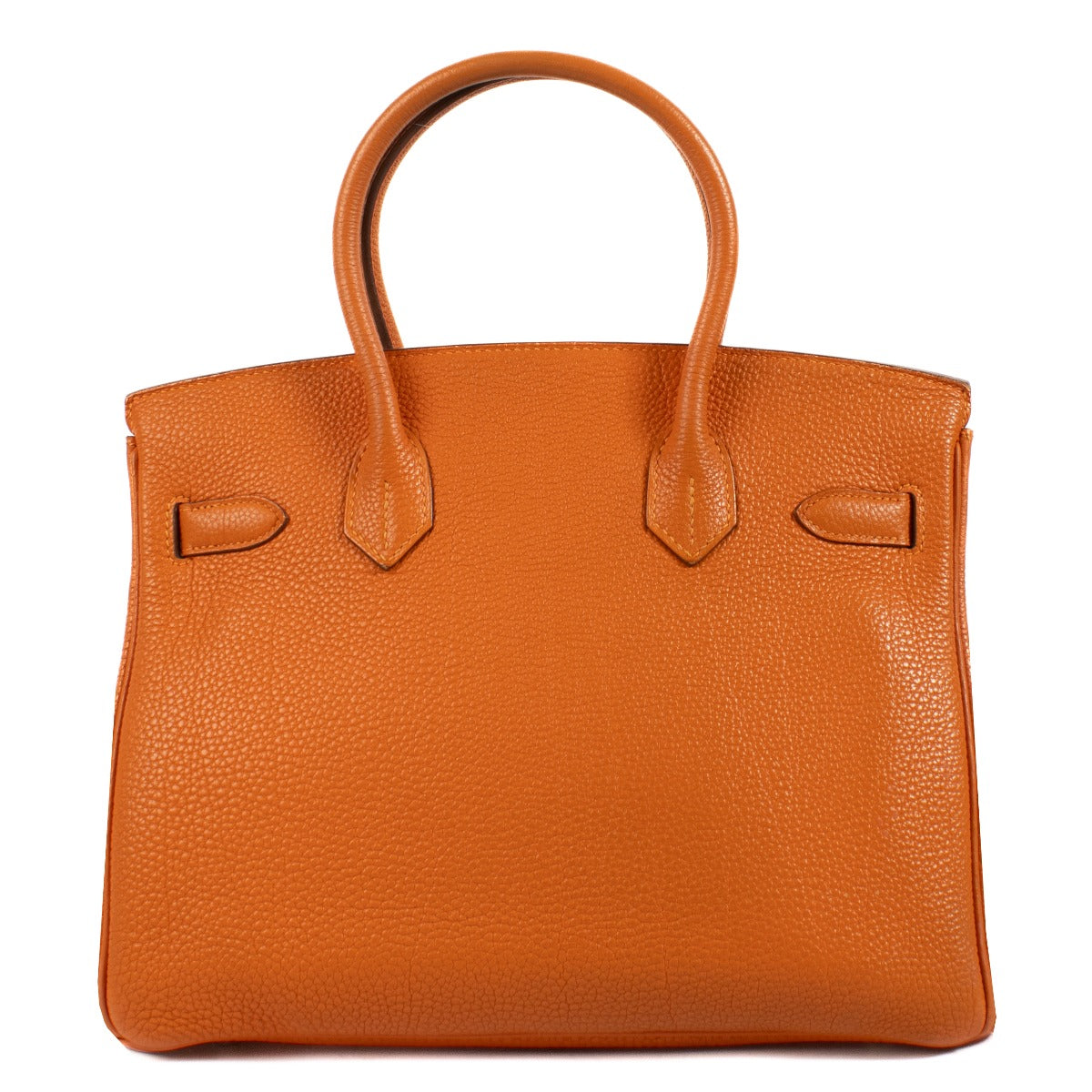 Authentic second hand vintage Hermès Birkin 30 orange on www.labellov.com