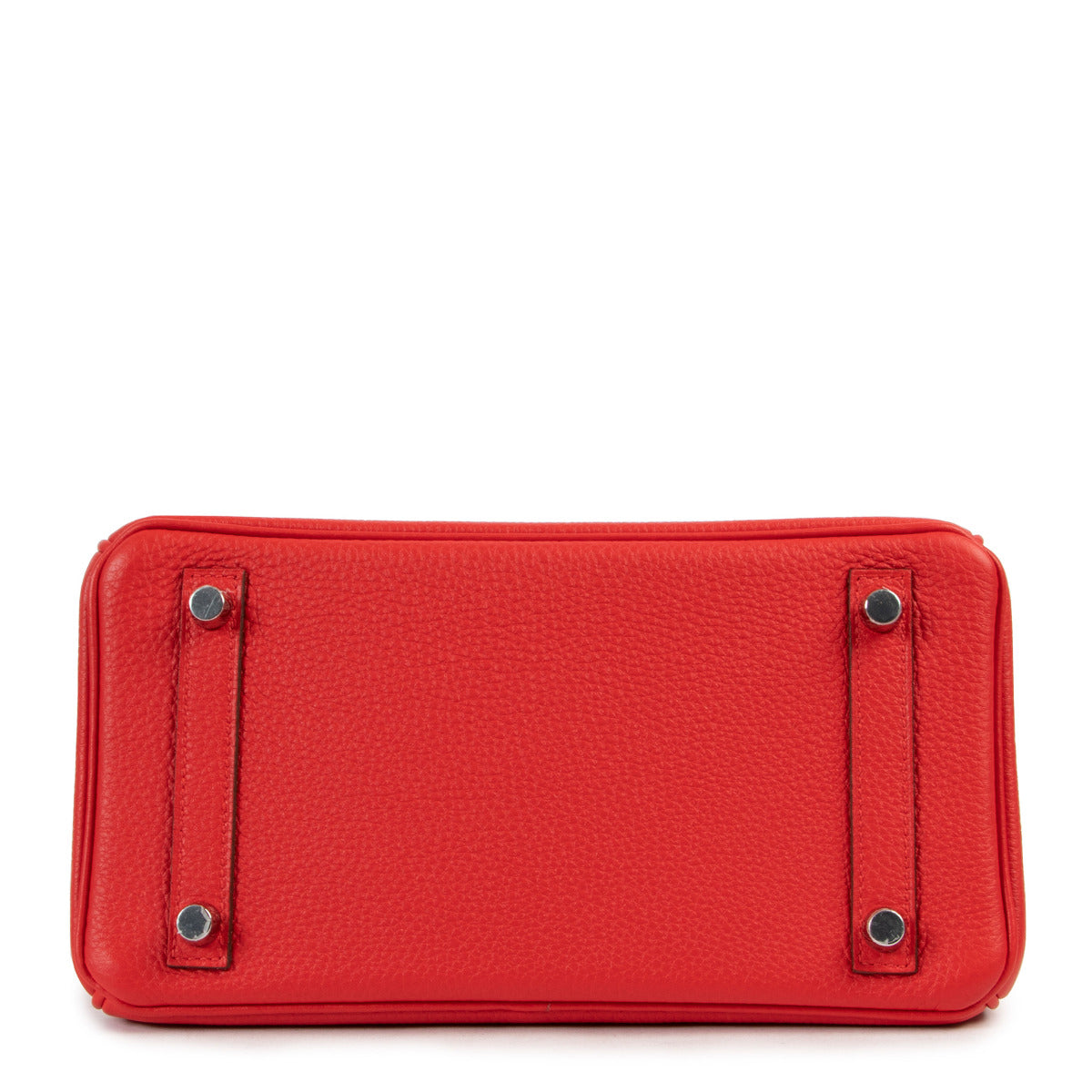 Hermès Birkin 25 HSS Personnalisé Togo Rouge Tomate + Orange Accastillage Plaqué Palladium