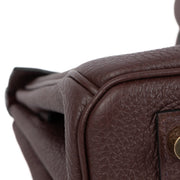 authentic second hand pre-owned Hermès Birkin 25 Rouge Sellier Togo Gold Hardware on www.labellov.com