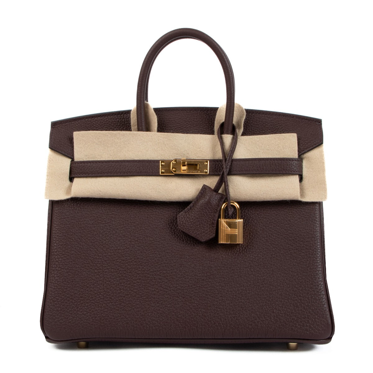Hermès Birkin 25 Rouge Sellier Togo Gold Hardware