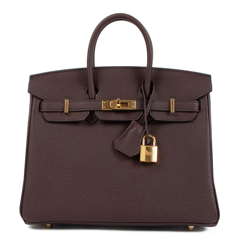 Hermès Birkin 25 Rouge Sellier Togo Gold Hardware