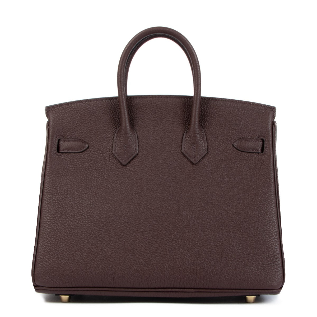 authentic second hand pre-owned Hermès Birkin 25 Rouge Sellier Togo Gold Hardware on www.labellov.com