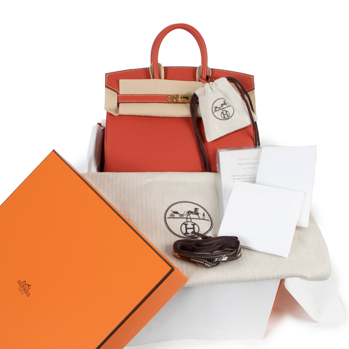 Hermès Birkin 25 Veau Togo Sanguine GHW