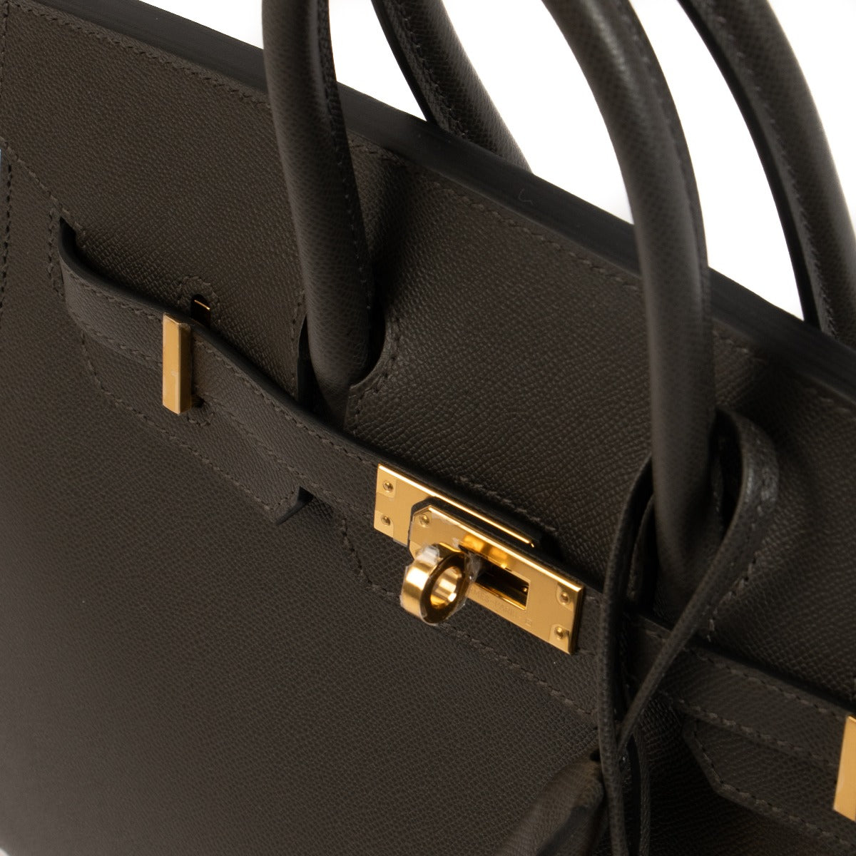 Authentic second hand brand new Hermès Birkin 25 Graphite Veau Madam on www.labellov.com