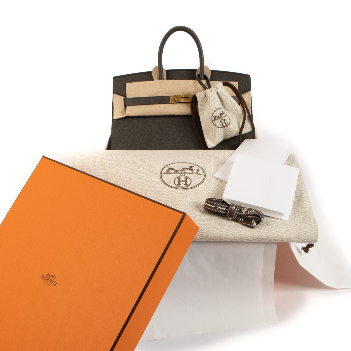 Hermès Birkin 25 Graphite Veau Madam