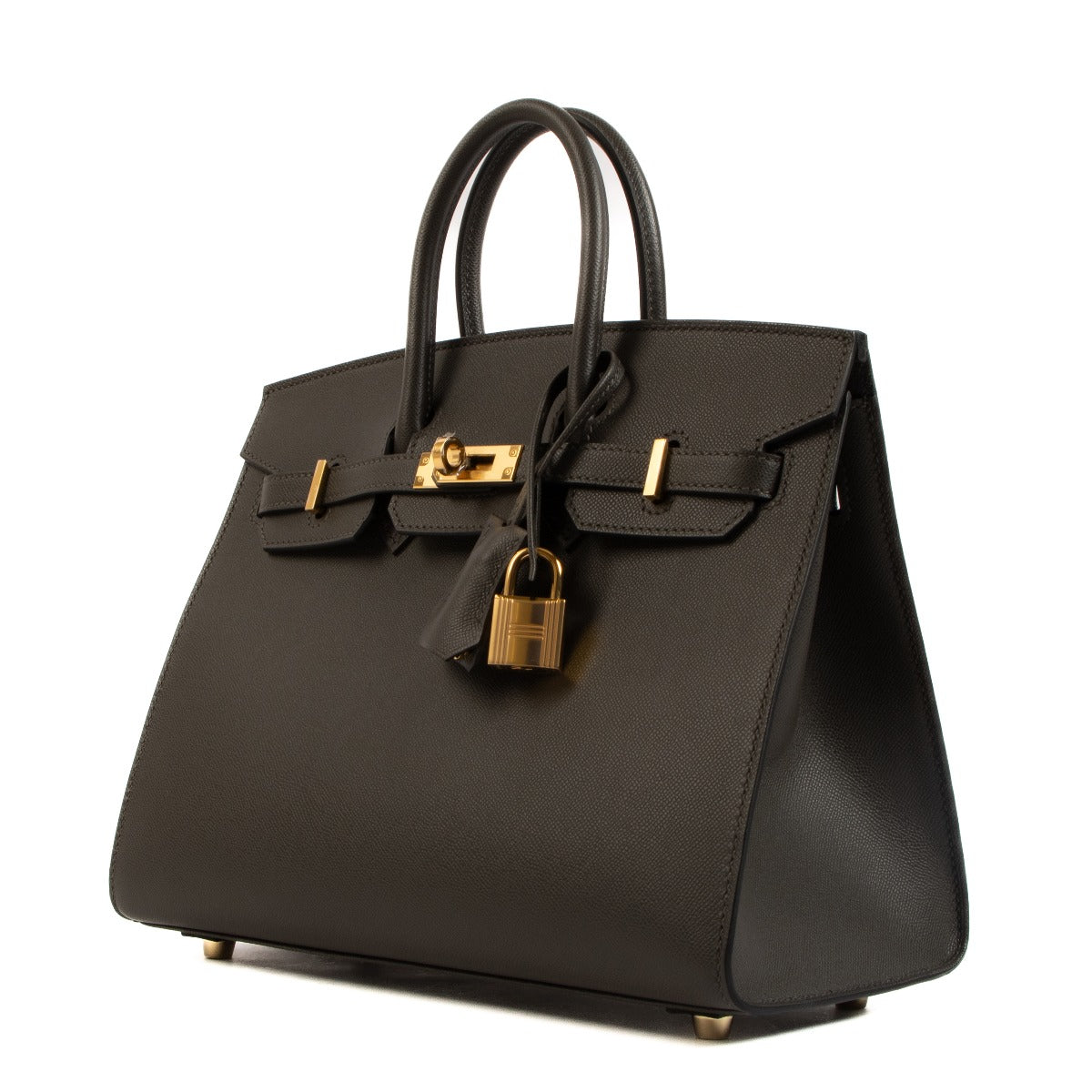 Authentic second hand brand new Hermès Birkin 25 Graphite Veau Madam on www.labellov.com