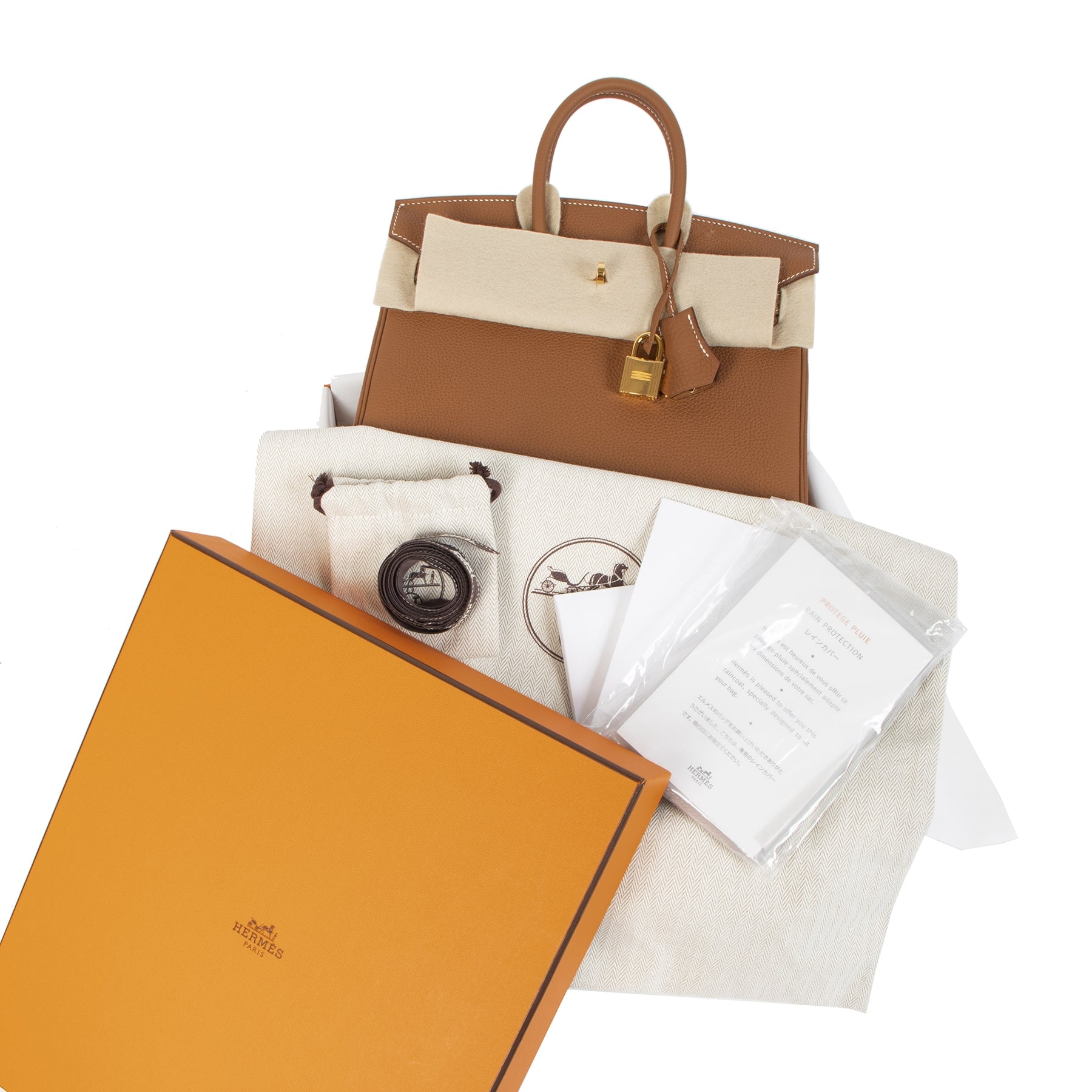 Buy and sell 100% authentic Hermès Birkin 25 Gold Togo GHW for the best price online