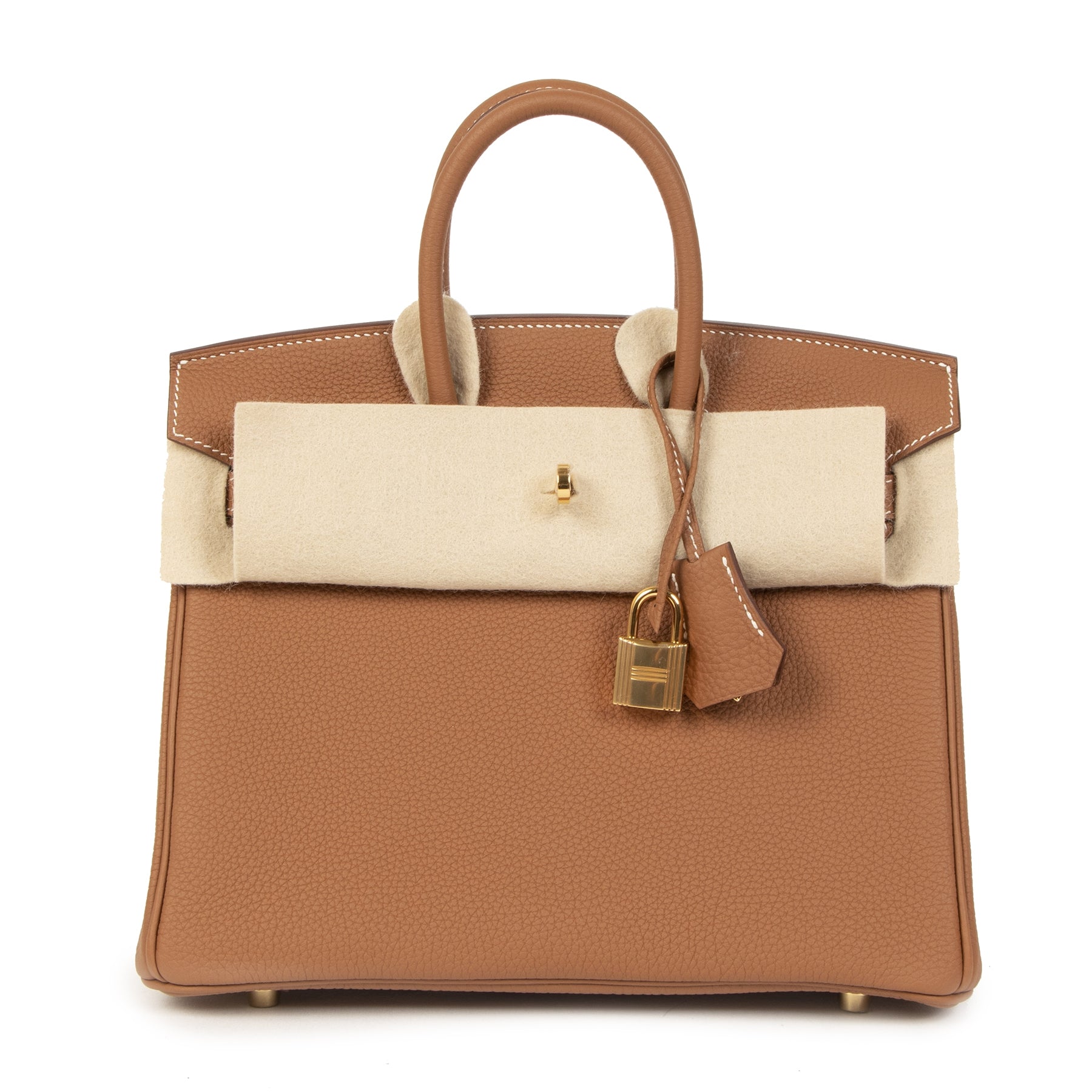 Bent u op zoek naar een authentieke designer Hermès Birkin 25 Gold Togo GHW ?