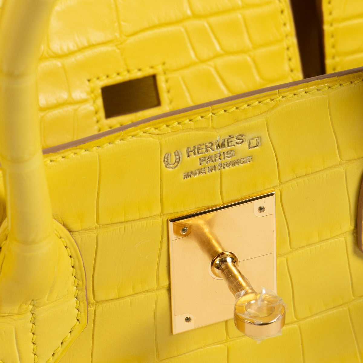 Hermès Horseshoe HSS Stamp Detail Closeup