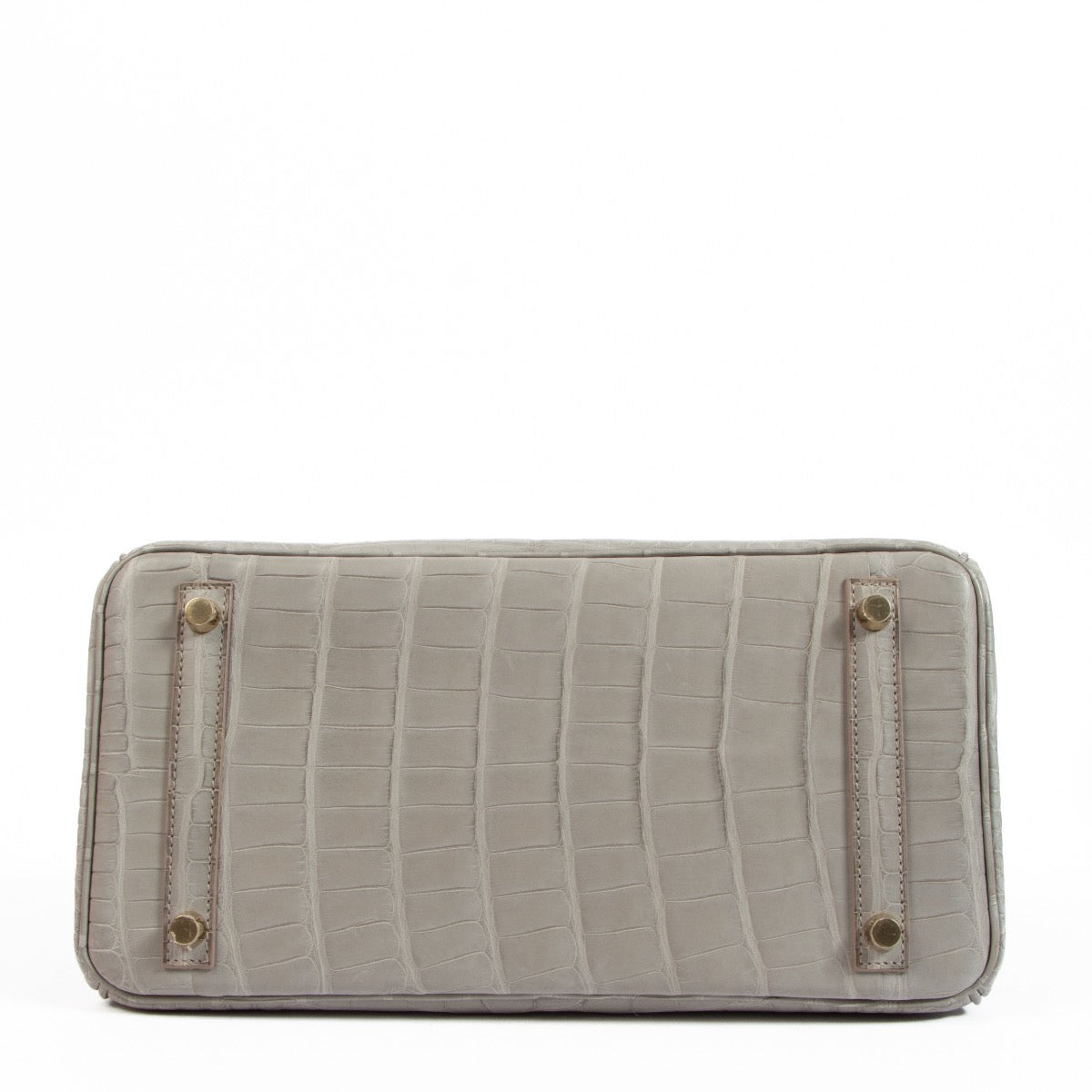 Shop safe online at Labellov at Labellov in Antwerp, Brussels and Knokke this 100% authentic second hand Hermès HSS Birkin 30 Gris Perle Alligator PBHW