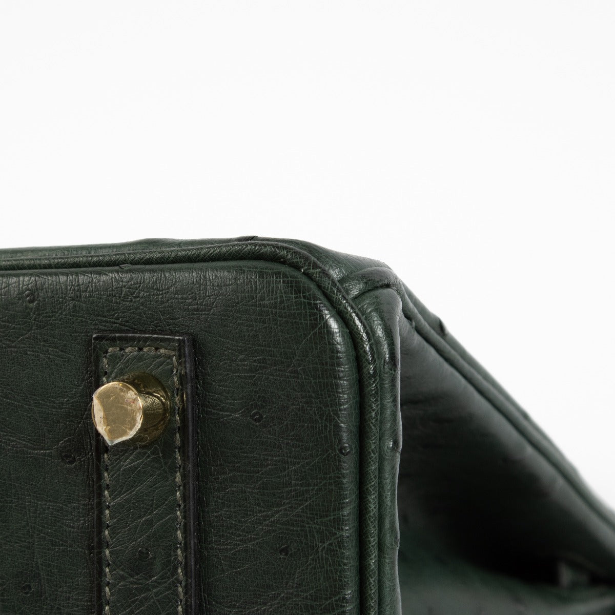 Hermès Birkin 30 Vert Titien Autruche GHW