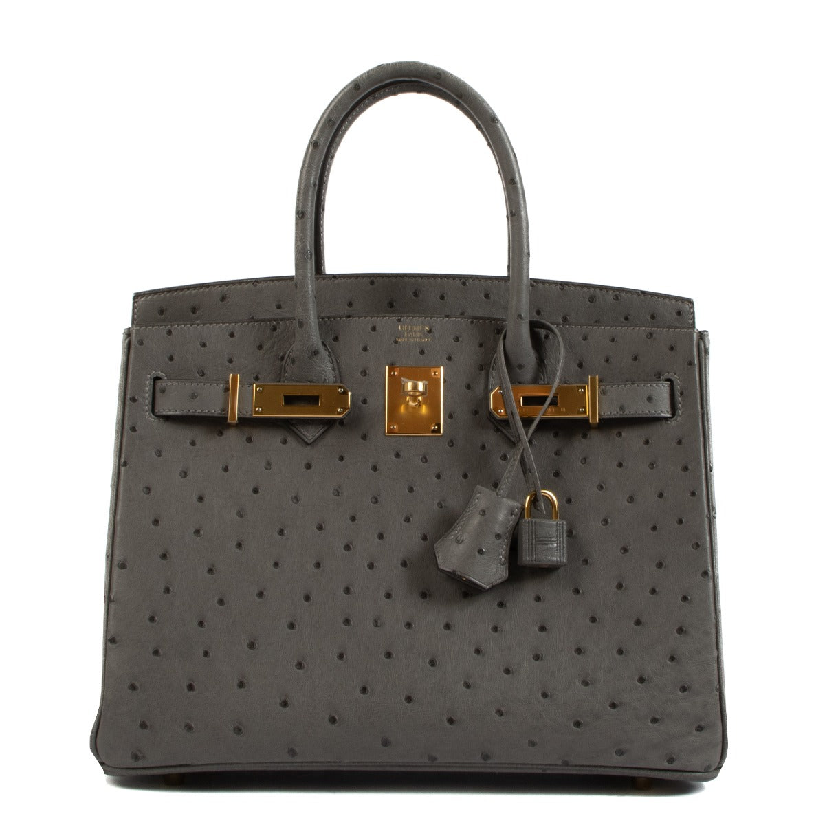 Hermès Birkin 30 Gris Meyer Ostrich GHW