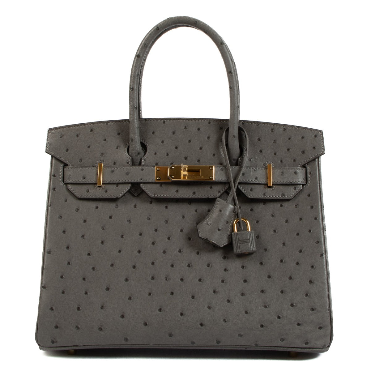 Hermès Birkin 30 Gris Meyer Ostrich GHW