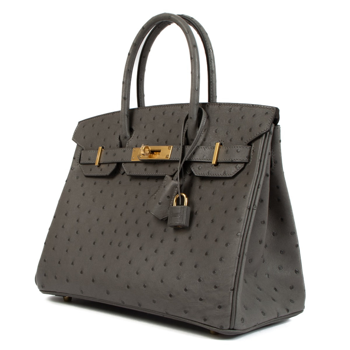 Hermès Birkin 30 Gris Meyer Ostrich GHW