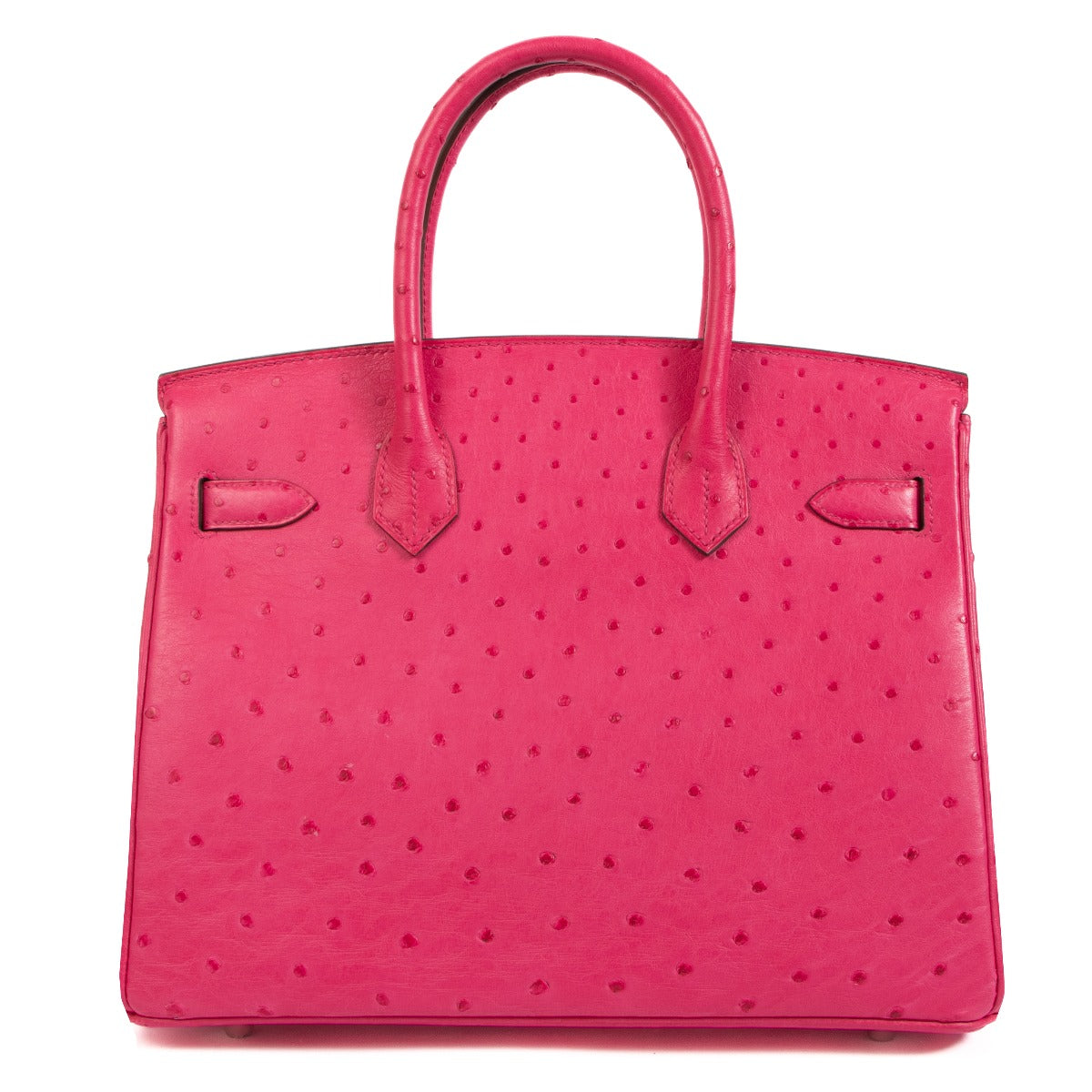 Hermès Birkin 30 Rose Tyrien Autruche Palladium Hardware