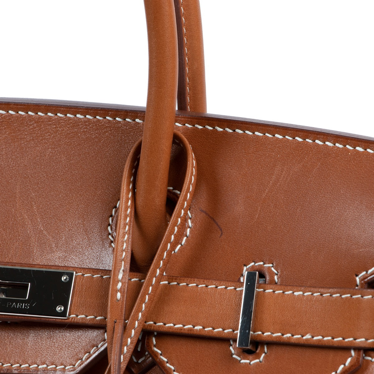Hermès Birkin 30 Fauve Barenia Palladium Hardware