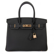 Hermès Birkin 30 Black Togo RHW for the best price at Labellov