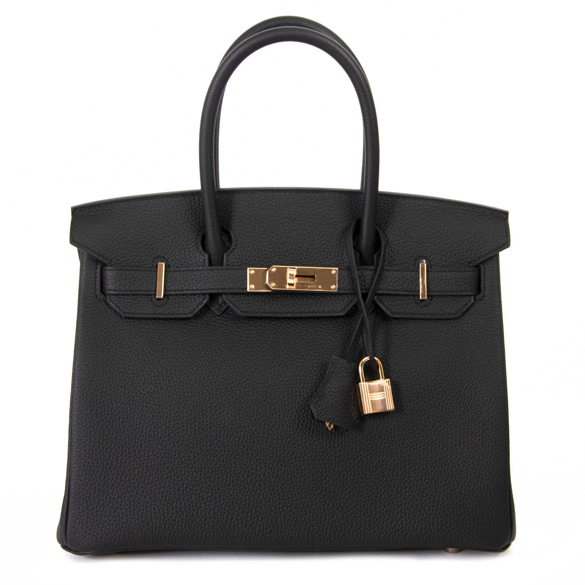 Hermès Birkin 30 Black Togo RHW for the best price at Labellov