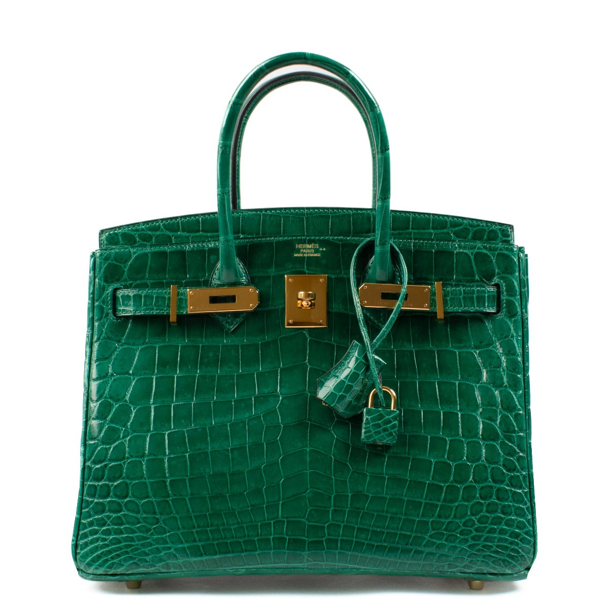 Hermès Birkin 30 Emerald Green Vert Emeraude Lisse Niloticus Crocodile