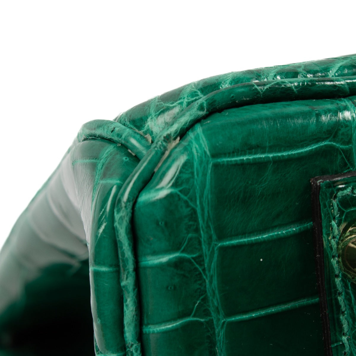 Hermès Birkin 30 Crocodile Niloticus Brillant Vert Emeraude GHW