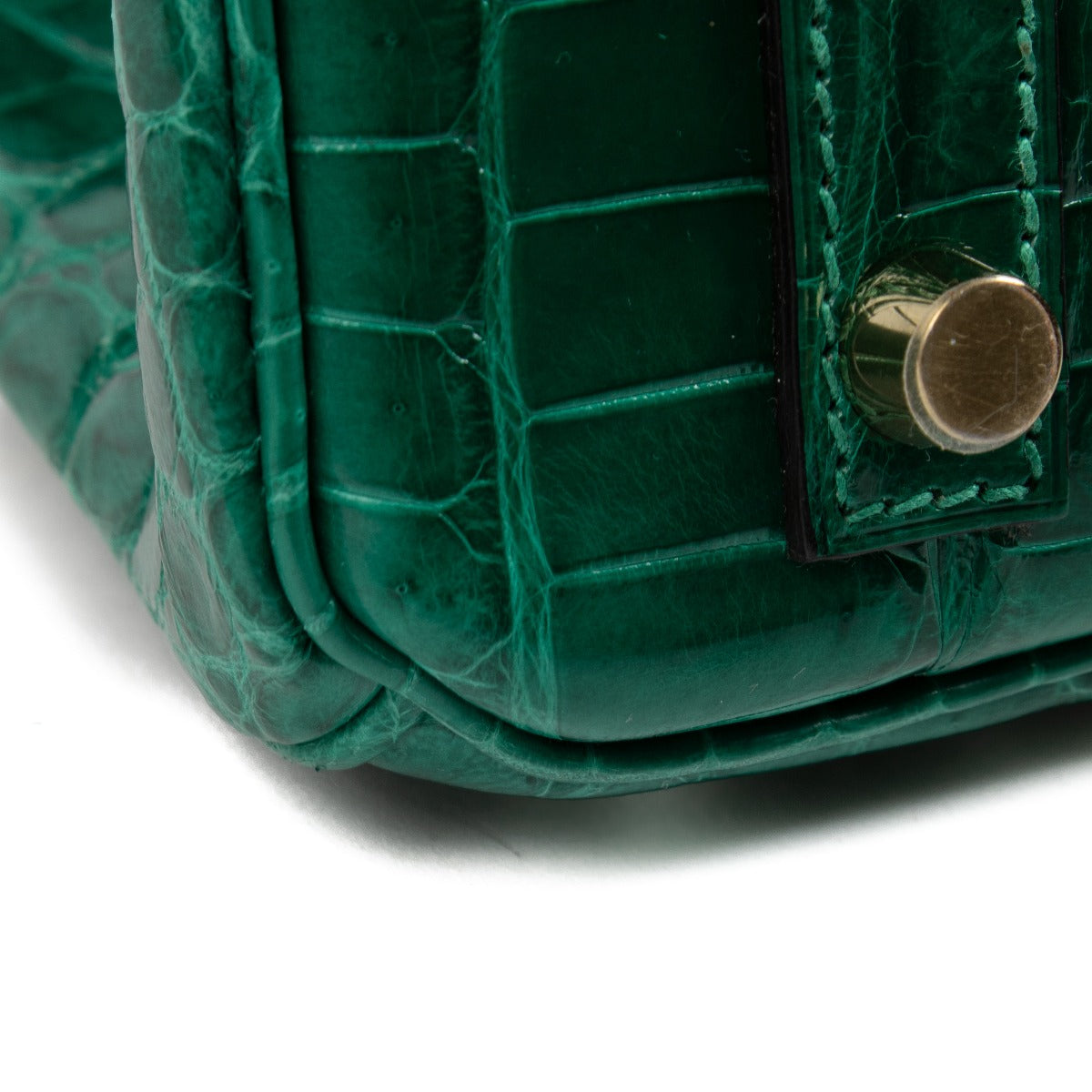 Hermès Birkin 30 Crocodile Niloticus Brillant Vert Emeraude GHW