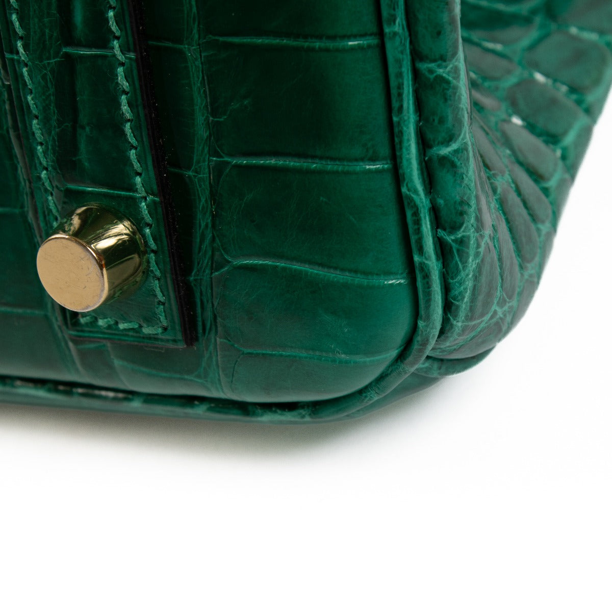 Hermès Birkin 30 Crocodile Niloticus Brillant Vert Emeraude GHW
