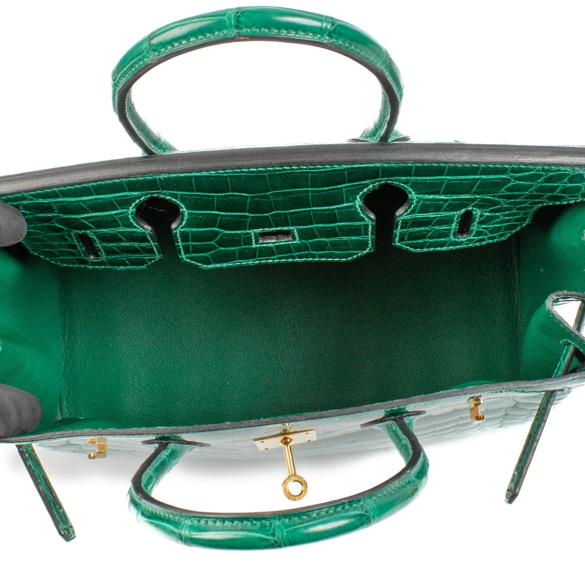 Hermès Birkin 30 Emerald Green Vert Emeraude Lisse Niloticus Crocodile