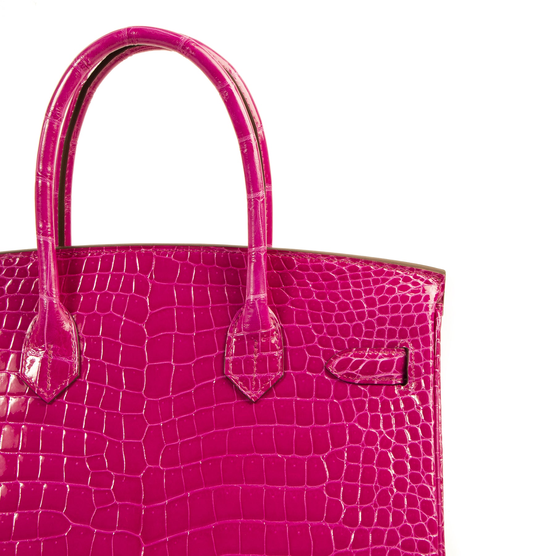 acheter en ligne seconde main *Reserved* BRAND NEW Hermès Birkin 30 Crocodile Porosus Lisse Rose Sheherazade GHW