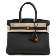 Buy your authentic designer Hermès Birkin 30 Black Epsom GHW brand new at Labellov secondhand luxury in Antwerp Belgium