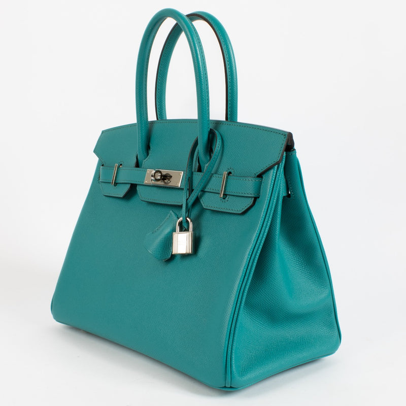 Hermès Birkin 30 Bleu Paon Epsom PHW