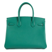 Second hand Pre-owned Hermès Birkin 30 Vert Jade Epsom on www.labellov.com