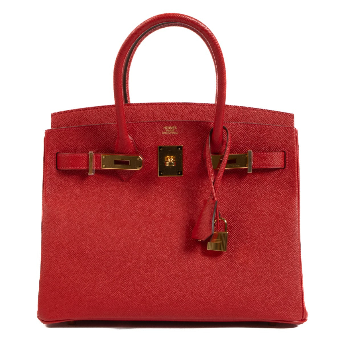 Hermès Birkin 30 Rouge Casaque Epsom GHW