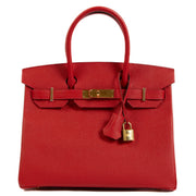Hermès 2016 Birkin 30 Epsom Rouge Casaque