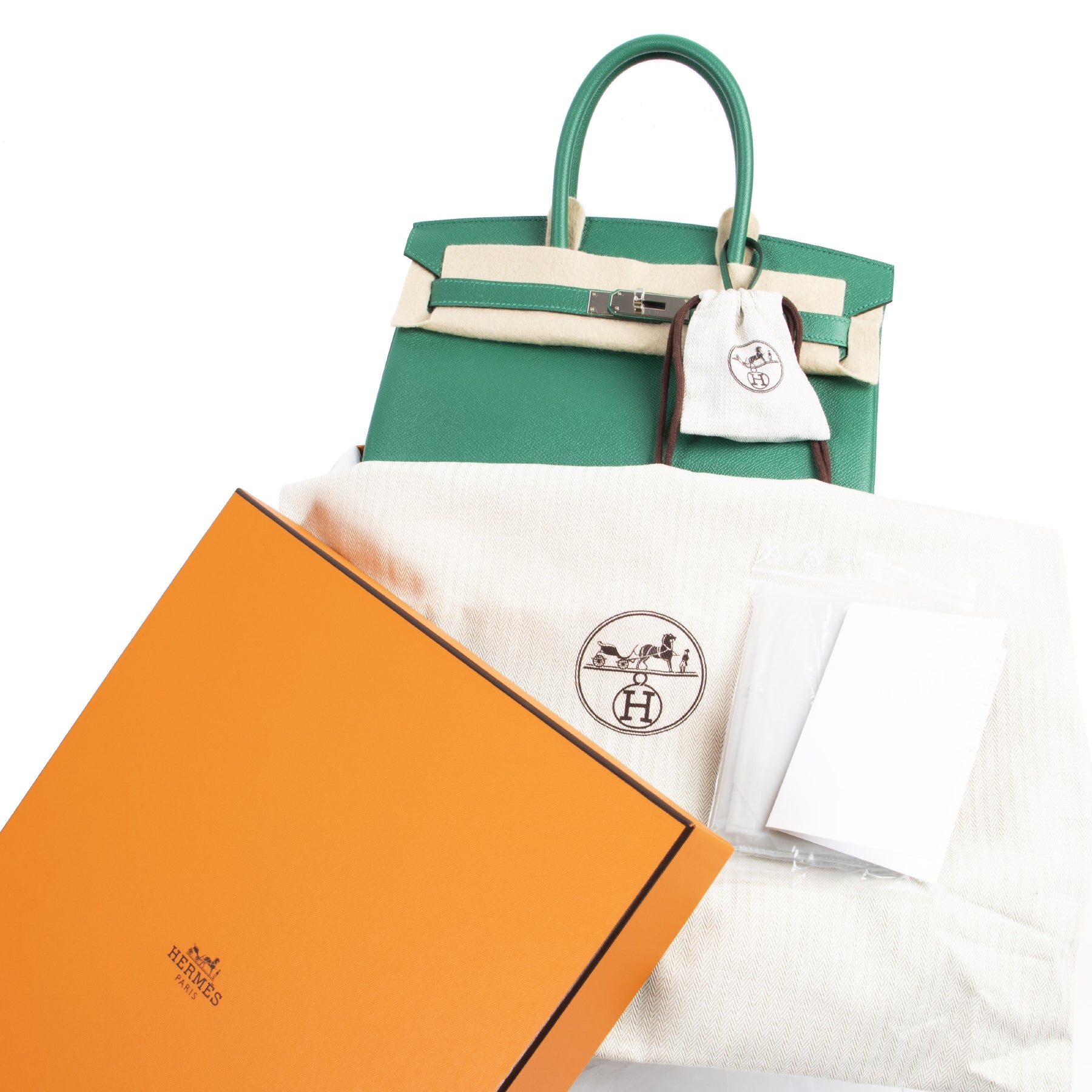 Hermès Birkin 30 Epsom Vert Vertigo PHW