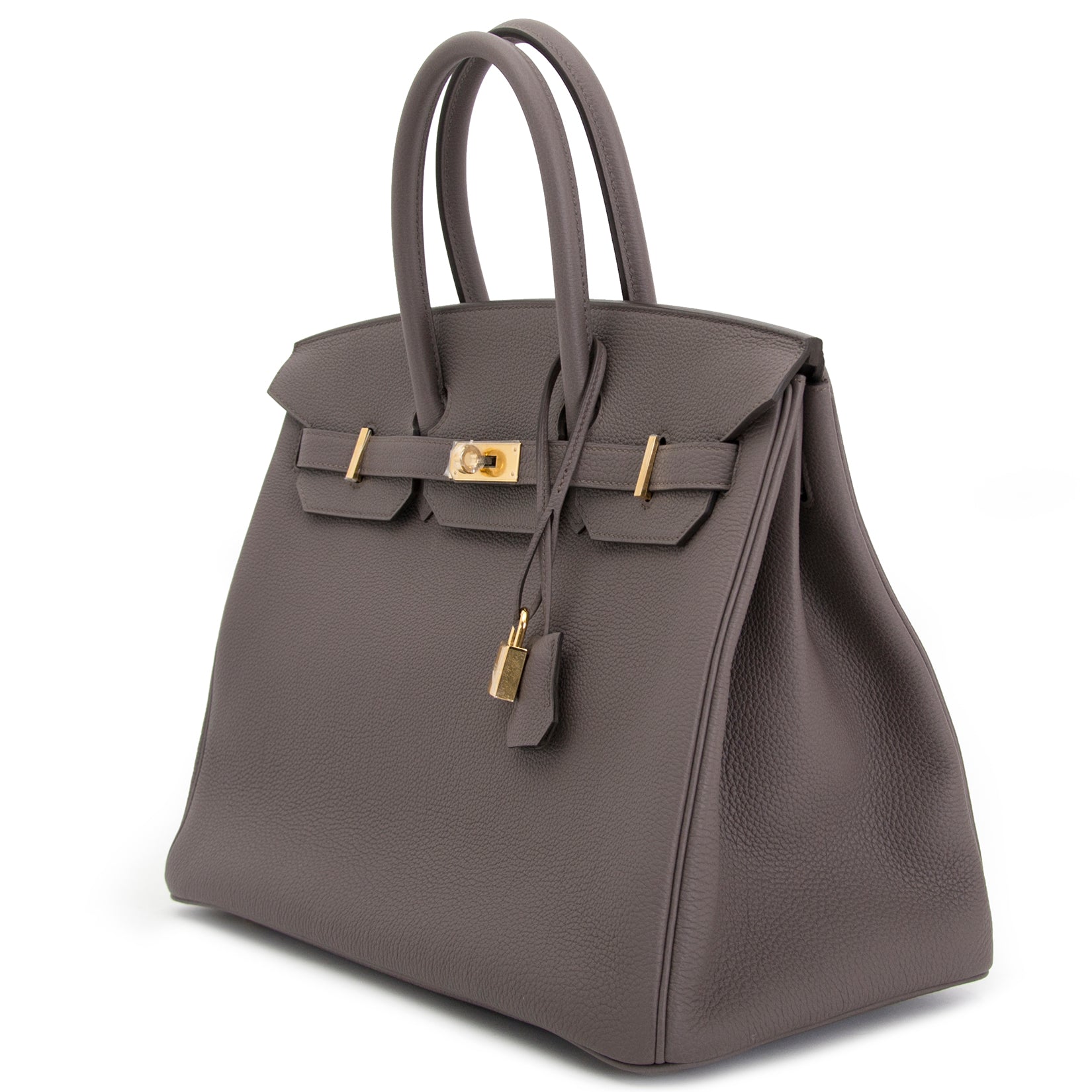 Acheter secur en ligne votre sac Hermès Birkin 35 Etain Togo GHW chez Labellov