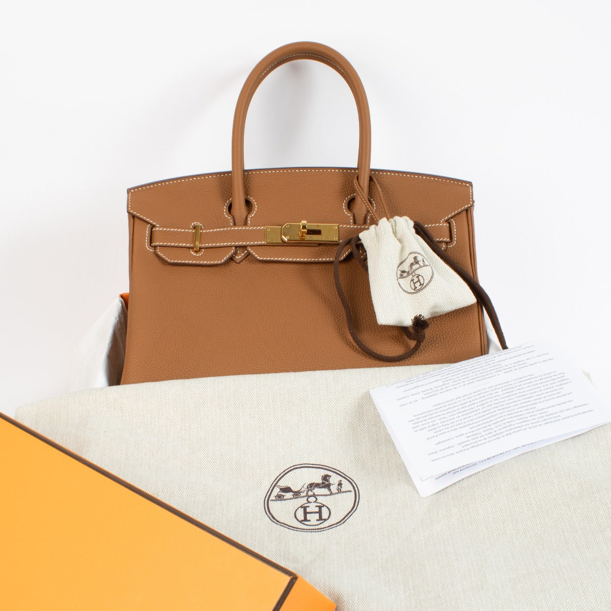 2022 Hermès Birkin 30 Gold Togo GHW