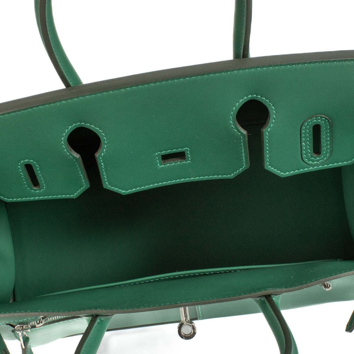 Authentic brand new store fresh Hermès Birkin 30 Colormatic Vert Moyen Swift PHW on www.labellov.com