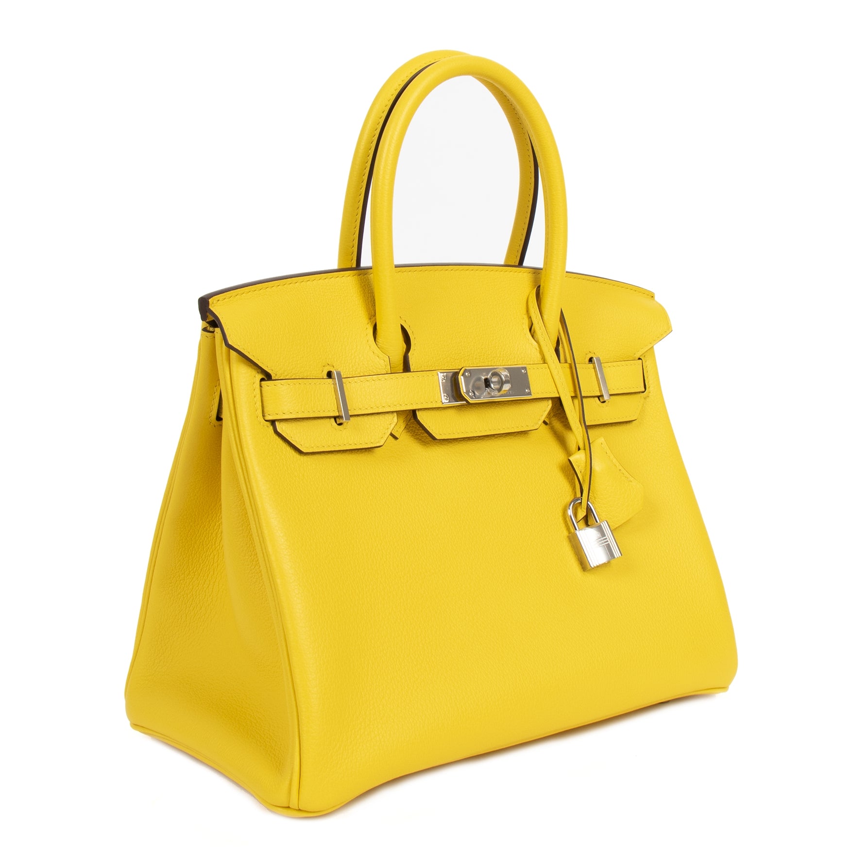 Hermès Birkin 30 Jaune de Naples Taurillon Novillo PHW