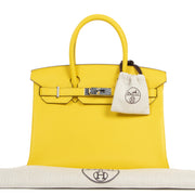 Hermès Birkin 30 Jaune de Naples Taurillon Novillo PHW