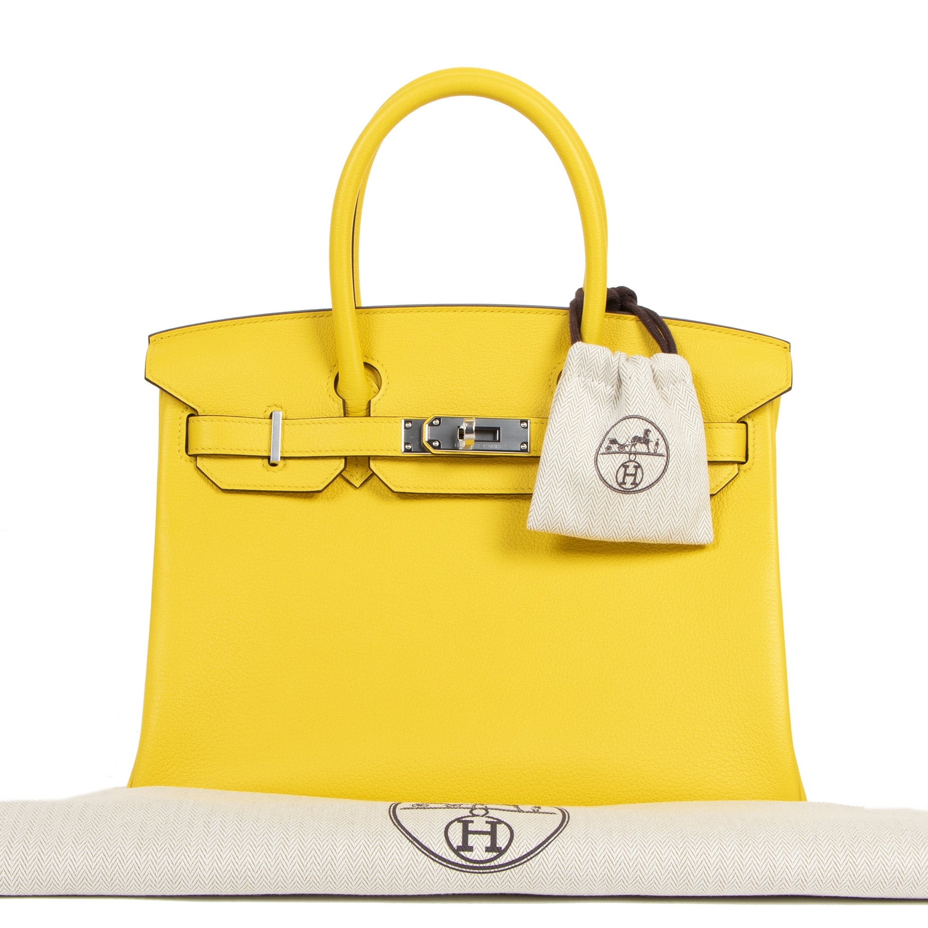 Hermès Birkin 30 Jaune de Naples Taurillon Novillo PHW