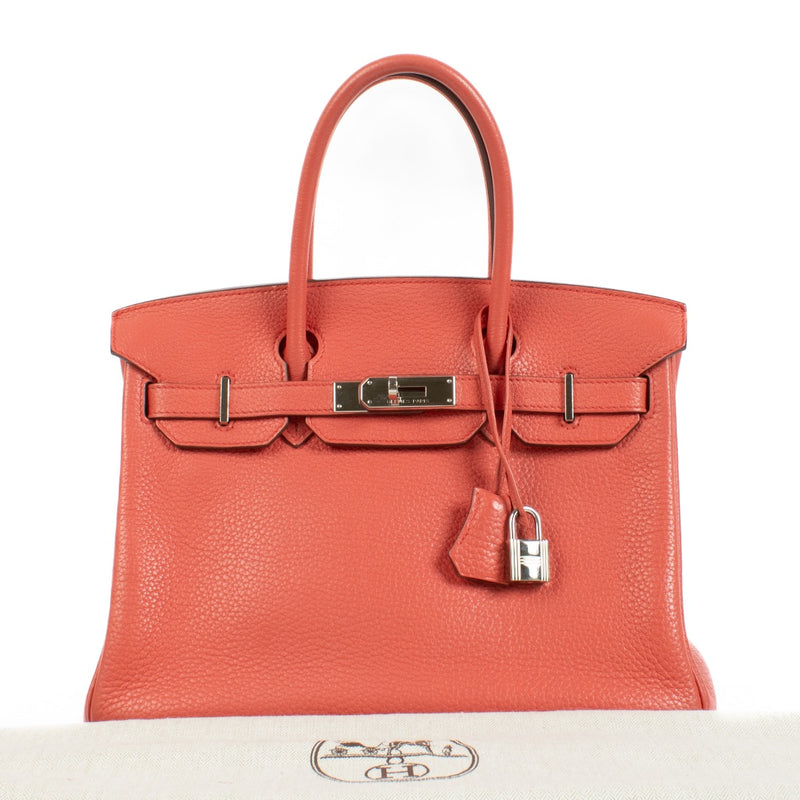 Hermès Birkin 30 Rose Jaipur Clemence PHW