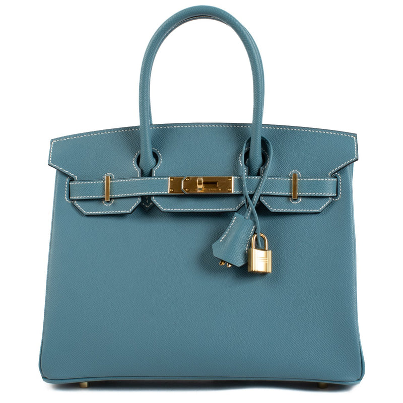 Hermès Birkin 30 New Bleu Jean Epsom Gold Hardware