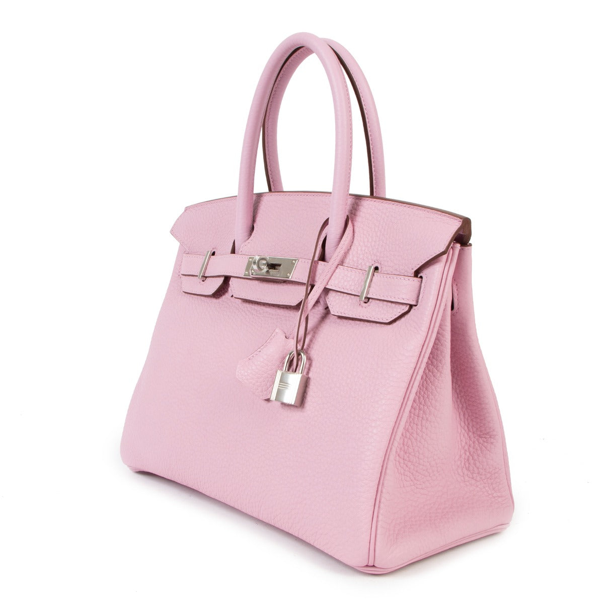 Hermès Birkin 30 Mauve Sylvest Taurillon Clemence Palladium Hardware
