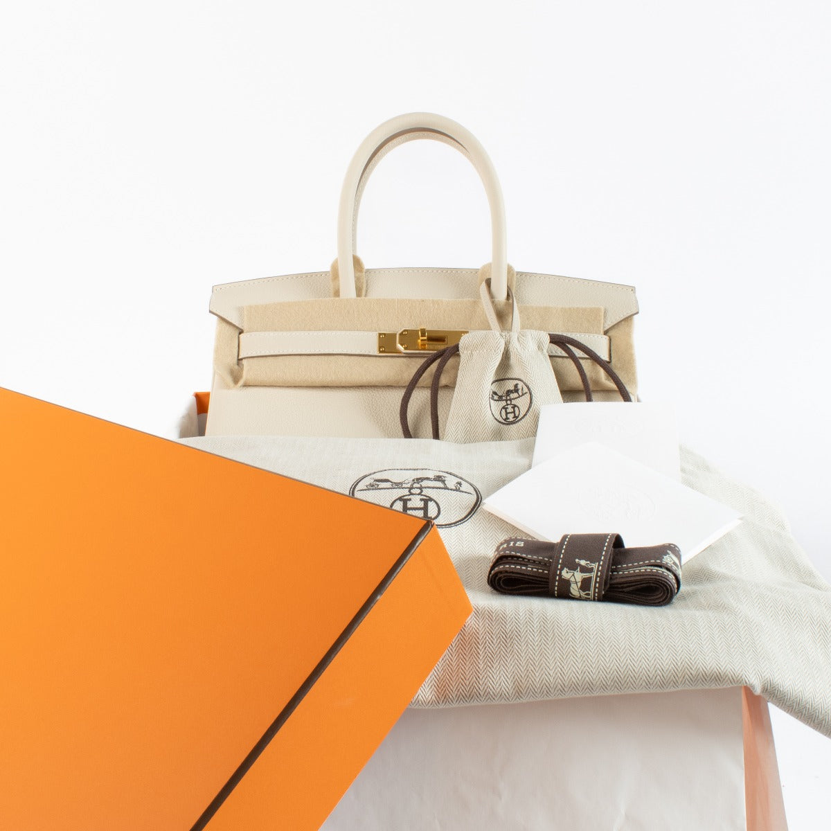 Hermès Birkin 30 Craie Togo GHW