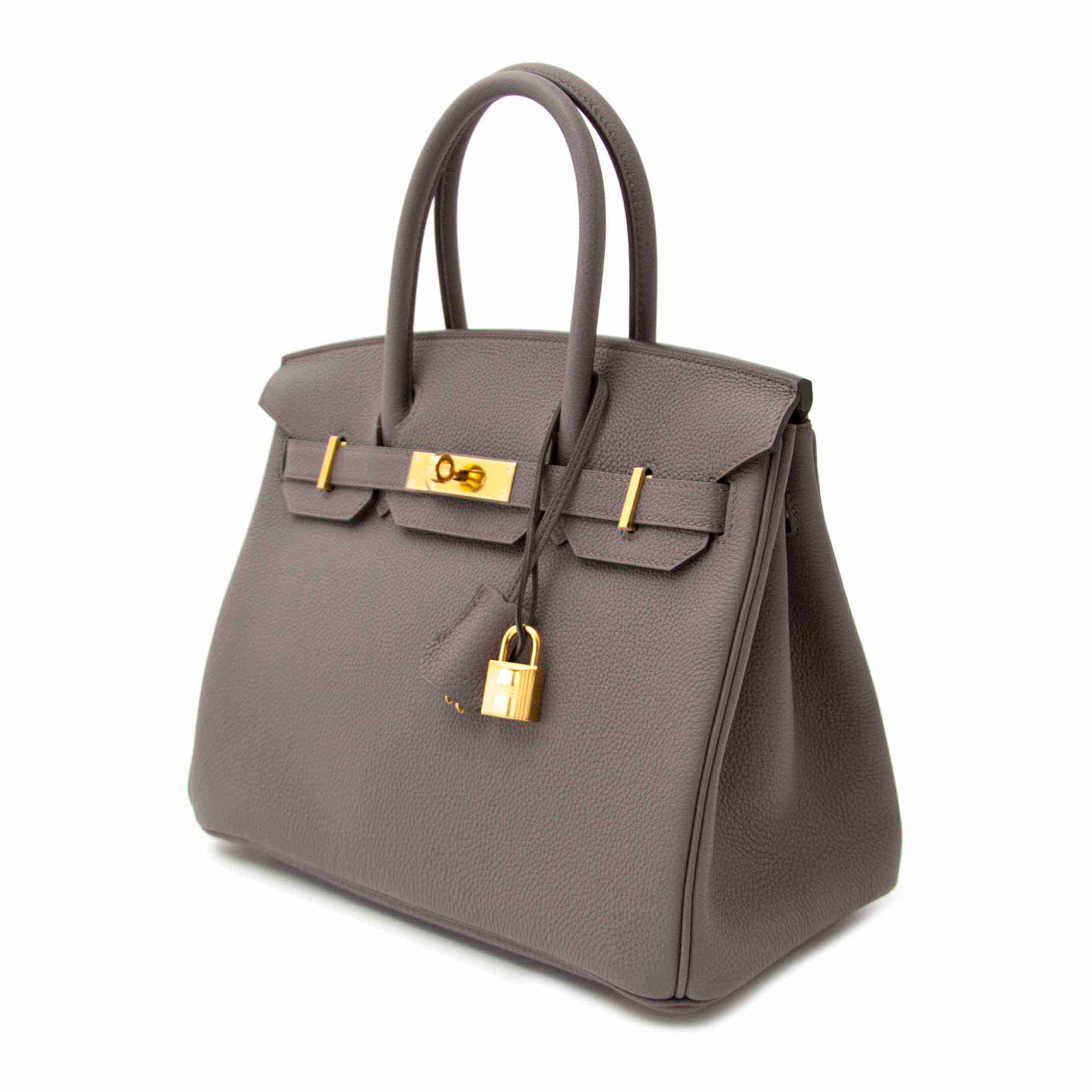 *NEUF* Hermès Birkin 30 Togo Étain GHW